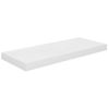 Pack 2 Uds Estante De Pared | Estante Flotante | Repisa De Pared Mdf Blanco Brillo 60x23,5x3,8cm Cfw759655