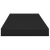 Pack 4 Uds Estante De Pared | Estante Flotante | Repisa De Pared Mdf Negro 60x23,5x3,8 Cm Cfw759683