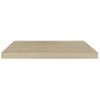 Pack 4 Uds Estante De Pared | Estante Flotante | Repisa De Pared Mdf Roble 60x23,5x3,8 Cm Cfw759687