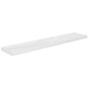 Estante De Pared | Estante Flotante | Repisa De Pared Blanco Brillante Mdf 120x23,5x3,8 Cm Cfw759689