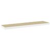 Estante De Pared | Estante Flotante | Repisa De Pared Blanco Y Roble Mdf 90x23,5x3,8 Cm Cfw759696