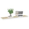 Estante De Pared | Estante Flotante | Repisa De Pared Blanco Y Roble Mdf 90x23,5x3,8 Cm Cfw759696