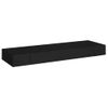 Estante De Pared | Estante Flotante | Repisa De Pared Con Cajón Negro 80x25x8 Cm Cfw759698