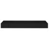 Estante De Pared | Estante Flotante | Repisa De Pared Con Cajón Negro 80x25x8 Cm Cfw759698