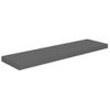 Estante De Pared | Estante Flotante | Repisa De Pared Gris Con Brillo Mdf 90x23,5x3,8 Cm Cfw759700