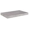 Estante De Pared | Estante Flotante | Repisa De Pared Gris Hormigón Mdf 50x23x3,8 Cm Cfw759703