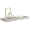 Estante De Pared | Estante Flotante | Repisa De Pared Mdf Gris Hormigón 60x23,5x3,8 Cm Cfw759733