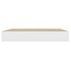 Estante De Pared | Estante Flotante | Repisa De Pared Mdf Roble Y Blanco 23x23,5x3,8 Cm Cfw759746