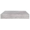 Pack 2 Uds Estante De Pared | Estante Flotante | Repisa De Pared Mdf Gris Hormigón 23x23,5x3,8 Cm Cfw759762