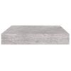 Pack 4 Uds Estante De Pared | Estante Flotante | Repisa De Pared Mdf Gris Hormigón 23x23,5x3,8 Cm Cfw759772