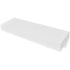 Estante De Pared | Estante Flotante | Repisa De Pared Con 1 Cajón Mdf Blanco Para Libros/dvd Cfw759777