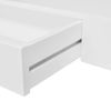 Estante De Pared | Estante Flotante | Repisa De Pared Con 1 Cajón Mdf Blanco Para Libros/dvd Cfw759777