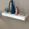 Estante De Pared | Estante Flotante | Repisa De Pared Con 1 Cajón Mdf Blanco Para Libros/dvd Cfw759777