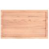 Estante Pared | Estante Flotante | Repisa De Pared Madera Roble Tratada Marrón Claro 100x60x(2-4) Cm Cfw759833