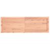 Estante Pared | Estante Flotante | Repisa De Pared Madera Roble Tratada Marrón Claro 120x40x(2-4) Cm Cfw759837