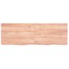 Estante Pared | Estante Flotante | Repisa De Pared Madera Roble Tratada Marrón Claro 120x40x(2-6) Cm Cfw759838