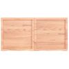 Estante Pared | Estante Flotante | Repisa De Pared Madera Roble Tratada Marrón Claro 120x60x(2-4) Cm Cfw759841