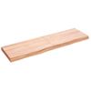 Estante Pared | Estante Flotante | Repisa De Pared Madera Roble Tratada Marrón Claro 140x40x(2-6) Cm Cfw759846