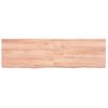 Estante Pared | Estante Flotante | Repisa De Pared Madera Roble Tratada Marrón Claro 140x40x(2-6) Cm Cfw759846