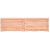 Estante Pared | Estante Flotante | Repisa De Pared Madera Roble Tratada Marrón Claro 140x40x(2-6) Cm Cfw759846