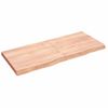 Estante Pared | Estante Flotante | Repisa De Pared Madera Roble Tratada Marrón Claro 140x60x(2-6) Cm Cfw759850