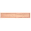 Estante Pared | Estante Flotante | Repisa De Pared Madera Roble Tratada Marrón Claro 160x30x(2-6) Cm Cfw759852