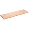 Estante Pared | Estante Flotante | Repisa De Pared Madera Roble Tratada Marrón Claro 160x50x(2-4) Cm Cfw759855