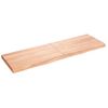 Estante Pared | Estante Flotante | Repisa De Pared Madera Roble Tratada Marrón Claro 160x50x(2-6) Cm Cfw759856