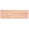 Estante Pared | Estante Flotante | Repisa De Pared Madera Roble Tratada Marrón Claro 160x50x(2-6) Cm Cfw759856