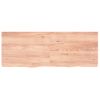 Estante Pared | Estante Flotante | Repisa De Pared Madera Roble Tratada Marrón Claro 160x60x(2-4) Cm Cfw759857