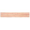 Estante Pared | Estante Flotante | Repisa De Pared Madera Roble Tratada Marrón Claro 180x30x(2-6) Cm Cfw759860