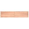 Estante Pared | Estante Flotante | Repisa De Pared Madera Roble Tratada Marrón Claro 180x40x(2-4) Cm Cfw759861