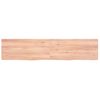 Estante Pared | Estante Flotante | Repisa De Pared Madera Roble Tratada Marrón Claro 180x40x(2-6) Cm Cfw759862