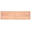 Estante Pared | Estante Flotante | Repisa De Pared Madera Roble Tratada Marrón Claro 180x50x(2-4) Cm Cfw759863