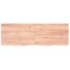 Estante Pared | Estante Flotante | Repisa De Pared Madera Roble Tratada Marrón Claro 180x60x(2-4) Cm Cfw759865