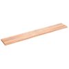 Estante Pared | Estante Flotante | Repisa De Pared Madera Roble Tratada Marrón Claro 200x30x(2-4) Cm Cfw759867