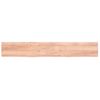 Estante Pared | Estante Flotante | Repisa De Pared Madera Roble Tratada Marrón Claro 200x30x(2-4) Cm Cfw759867