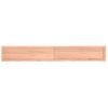 Estante Pared | Estante Flotante | Repisa De Pared Madera Roble Tratada Marrón Claro 200x30x(2-4) Cm Cfw759867