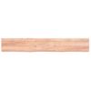 Estante Pared | Estante Flotante | Repisa De Pared Madera Roble Tratada Marrón Claro 200x30x(2-6) Cm Cfw759868