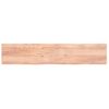 Estante Pared | Estante Flotante | Repisa De Pared Madera Roble Tratada Marrón Claro 200x40x(2-6) Cm Cfw759870