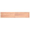 Estante Pared | Estante Flotante | Repisa De Pared Madera Roble Tratada Marrón Claro 200x40x(2-6) Cm Cfw759870