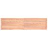 Estante Pared | Estante Flotante | Repisa De Pared Madera Roble Tratada Marrón Claro 200x50x(2-6) Cm Cfw759872