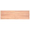 Estante Pared | Estante Flotante | Repisa De Pared Madera Roble Tratada Marrón Claro 200x60x(2-4) Cm Cfw759873