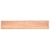 Estante Pared | Estante Flotante | Repisa De Pared Madera Roble Tratada Marrón Claro 220x40x(2-6) Cm Cfw759878