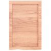 Estante Pared | Estante Flotante | Repisa De Pared Madera Roble Tratada Marrón Claro 40x60x(2-4) Cm Cfw759889