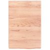 Estante Pared | Estante Flotante | Repisa De Pared Madera Roble Tratada Marrón Claro 40x60x(2-6) Cm Cfw759890