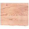 Estante Pared | Estante Flotante | Repisa De Pared Madera Roble Tratada Marrón Claro 60x50x(2-6) Cm Cfw759896