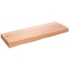 Estante Pared | Estante Flotante | Repisa De Pared Madera Roble Tratada Marrón Claro 80x30x(2-6) Cm Cfw759900