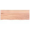 Estante Pared | Estante Flotante | Repisa De Pared Madera Roble Tratada Marrón Claro 80x30x(2-6) Cm Cfw759900