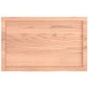 Estante Pared | Estante Flotante | Repisa De Pared Madera Roble Tratada Marrón Claro 80x50x(2-4) Cm Cfw759903